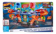 Pista Hot Wheels City Super Lava Rápido Mega Torre Lava Jato Car Wash - Com 1 carrinho muda cor Mattel