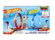 Pista Hot Wheels Loop & Launch Desafio Da Altura 86cm C/nf