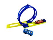 Pista Looping Lançadora Super Ciclone Set Com 2 Carros