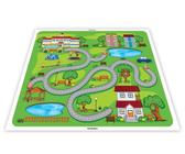 Pista Para Carrinhos Miniatura Cidade Parque Escola 80X80Cm - Plimshop