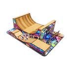 Pista Skate de Dedo Fingerboard Skate de Dedo Modelo 1 Mdf Madeira Adesivado