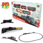 Trem Locomotiva Com Túnel Luz E Som 49 Peças 5,3m De Trilhos 8001 - Braskit  em Promoção na Americanas