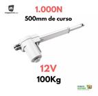 Pistão Elétrico/ Atuador Linear 1000n 500mm 12v 100kg - Magazinno