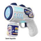 Pistola De Bolhas Elétrica De Astronauta Infantil, Soprador De Sabão Automático Com Luz, Presente De