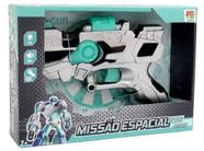 Pistola Missão Espacial Beta Projetor De Imagem Som E Luz - DM Toys