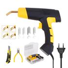 Pistola para Soldar Plásticos 200 Grampos Luz LED 4 Tipos de Grampos Leve e Portátil 110V/220V Maleta e Suporte Reparo Profissional Spark