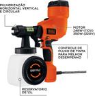 Pistola Pintura/Pulverização HVLP 350W BDPH200B - Black+Decker