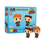 Pix Brix - Wild Kratts Pixel Art Kit - Kratt Brothers Figuras, 329 Peças - Slide patenteado + Stack Pixel Puzzle Building Bricks, Criar Martin & Chris Figuras - Stem Toys, Ages 6 Plus