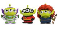 Pixar Alien Remix Personagens 3-pack 3-pack 3-inches, Mr. Incredible de The Incredibles, Buzz Lightyear de Toy Story e Merida de Brave, Retro divertido Pizza Delivery Box Package for Ages 3 and Up - Toy Story 4