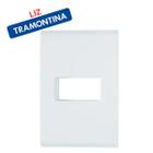 Placa 1 Posto Horizontal 4x2 Tramontina Liz Branca