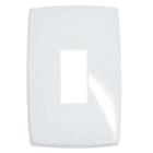 Placa 1 Posto Vertical 4x2 Branco - Pialplus