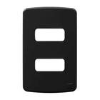 Placa 4x2 2 posições preto compose - weg