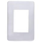Placa 4x2 3 Módulos Chrome Satin Orion Schneider