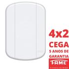 Placa 4X2 Cega Com Suporte Blanc Mais FAME 3934