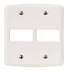 Placa 4X4 2P Horizontal Lux2 Branco Tramontina