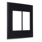 Placa 4x4 6 Postos Sleek Preta- Ebony Margirius