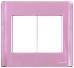 Placa 6 postos 4x4 cor rosa GIZ Tramontina 57200079