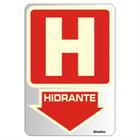 Placa a.ades.16x23(hidrante)fotolumines - 150AK - SINALIZE