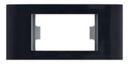 Placa abs com bastidor para moveis preto