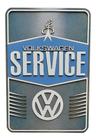 Placa Alto Relevo Volkswagen Service 34cm