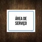 Placa Ambiente Sinalização Setor Área De Serviço 18X23