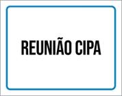 Placa Ambiente Sinalização Setor Reunião Cipa 27X35