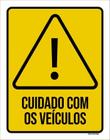 Placa Atenção Cuidado Com Os Veículos 27X35