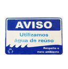 Placa Aviso Água Reúso Pvc Jaime