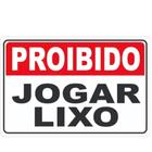 Placa Aviso Proibido Jogar Lixo 20x30 - Já acompanha fita para fixação. - Acesso Placas & Sinalização