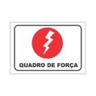 Placa Aviso Sinalização Portas Quadro De Força 19,5Cmx14Cm