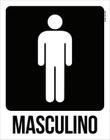 Placa Banheiro Masculino - Sinalização Toilet Atenção 27X35