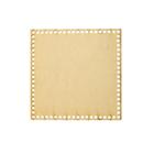 Placa Base Quadrada Cesto Fio de Malha Croche 30cm Mdf Madeira