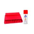 Placa Boleadora Vermelho Para Doce Com Spray Desmoldante
