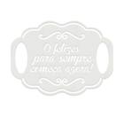 Placa Casamento Noivos Decoração MDF Branco