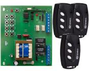 Placa Central Motor Portão Eletrônico Rossi Dz3 Dz4 Nano Sensor Hall Reed Switch + 3 Controles 3 Canais com Clip de Fixação