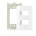 Placa com Suporte 4x2 Branco - Sleek