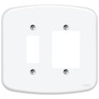 Placa Conjunto Fame Blanc 4X4 F-12 - 1 Interruptor Vertical + 2 Interruptores Horizontais - 945