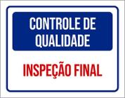 Placa Controle De Qualidade Inspeção Final 18X23