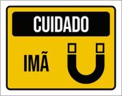 Placa Cuidado Imã 18X23