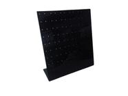 Placa de Acrílico para Brincos Preto 23x26x8 (120 furos ) - Acrilico