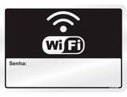 Placa De Alumínio Wifi Insira Senha 16x23cm