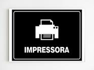 Placa de aviso impressora xerox mdf 20x29 a4 sinalização - Genérico