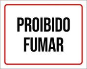 Placa De Aviso - Proibido Fumar 27X35