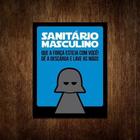 Placa De Banheiro Masculino - Lord Sombrio (36X46)