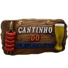 Placa De Churrasco Decorativa Cantinho Do Churrasco Cerveja