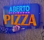Placa de LED ABERTO/PIZZA