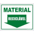 Placa de Poliestireno Auto-Adesiva 20x15cm Material Reciclável - 220 BL - SINALIZE