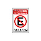 Placa De Proibido Estacionar 20x30cm Garagem (PL000013)
