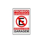 Placa De Proibido Estacionar 20x30cm Saída (PL000009)
