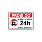 Placa De Proibido Estacionar 30x20cm 24h (PL000025)